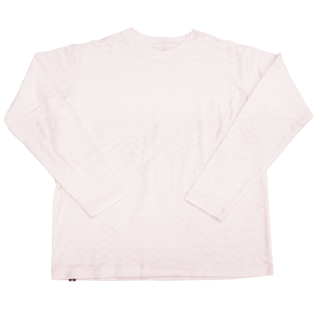 ヘリンボーンリンクス柄 ロングスリーブTシャツ 41-133101